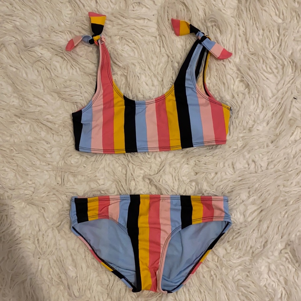 Striped Bikini Set